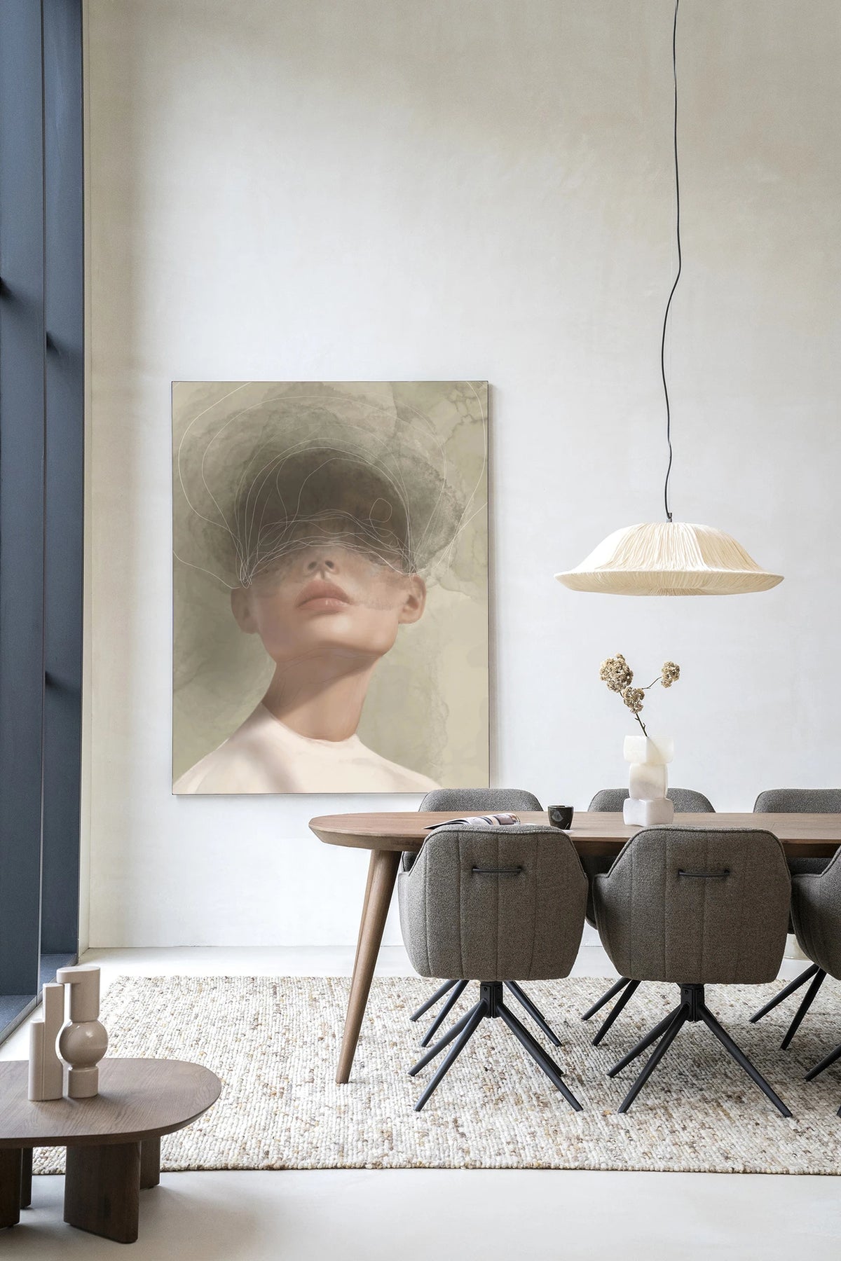Wanddoek Blind Mist 110 x 145 cm