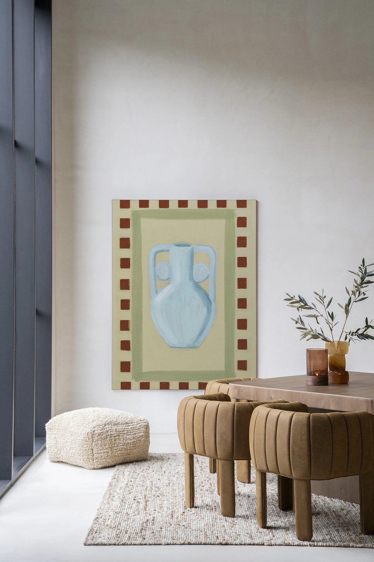 Wanddoek Eclectic Series 1 110 cm x 145 cm / frame zwart