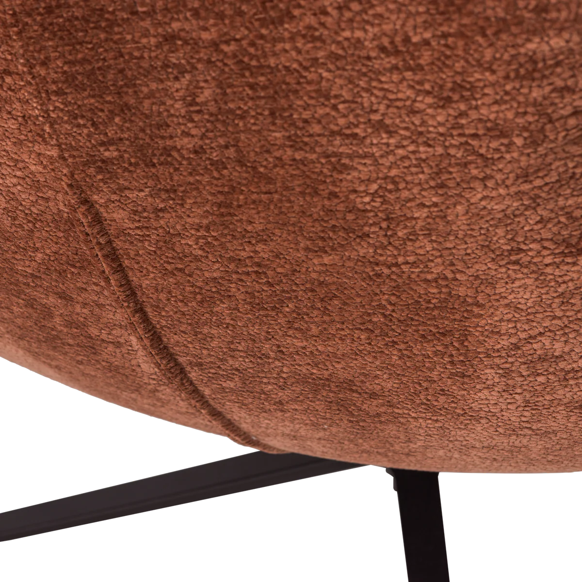 Maudi draaifauteuil chenille structuur bruin