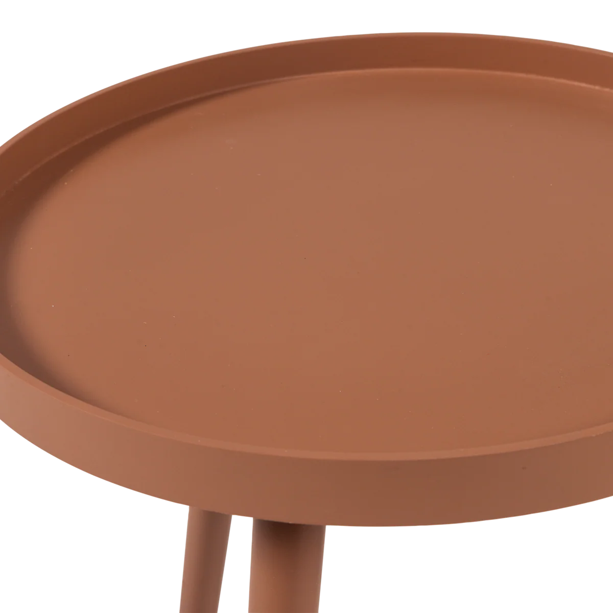 Sasha bijzettafel ø41 cm hout oudroze 41x41x40.5 cm