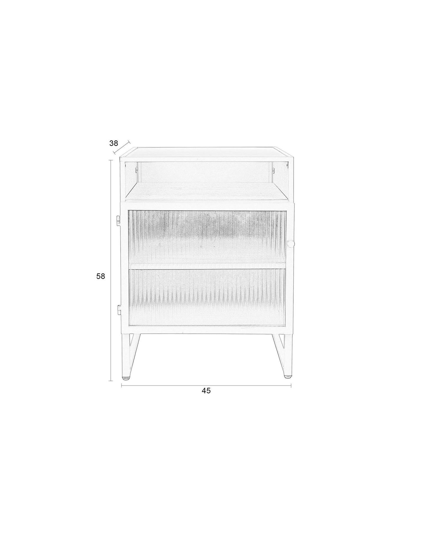 Herbe kast groen 45x38x58 cm