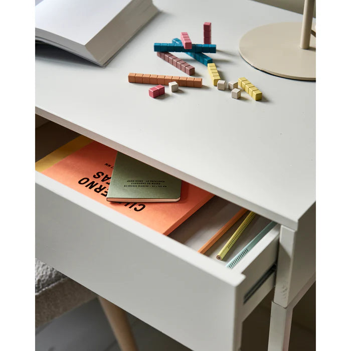 Basic Bureau grenen mist 3 lades 76x150x50 cm
