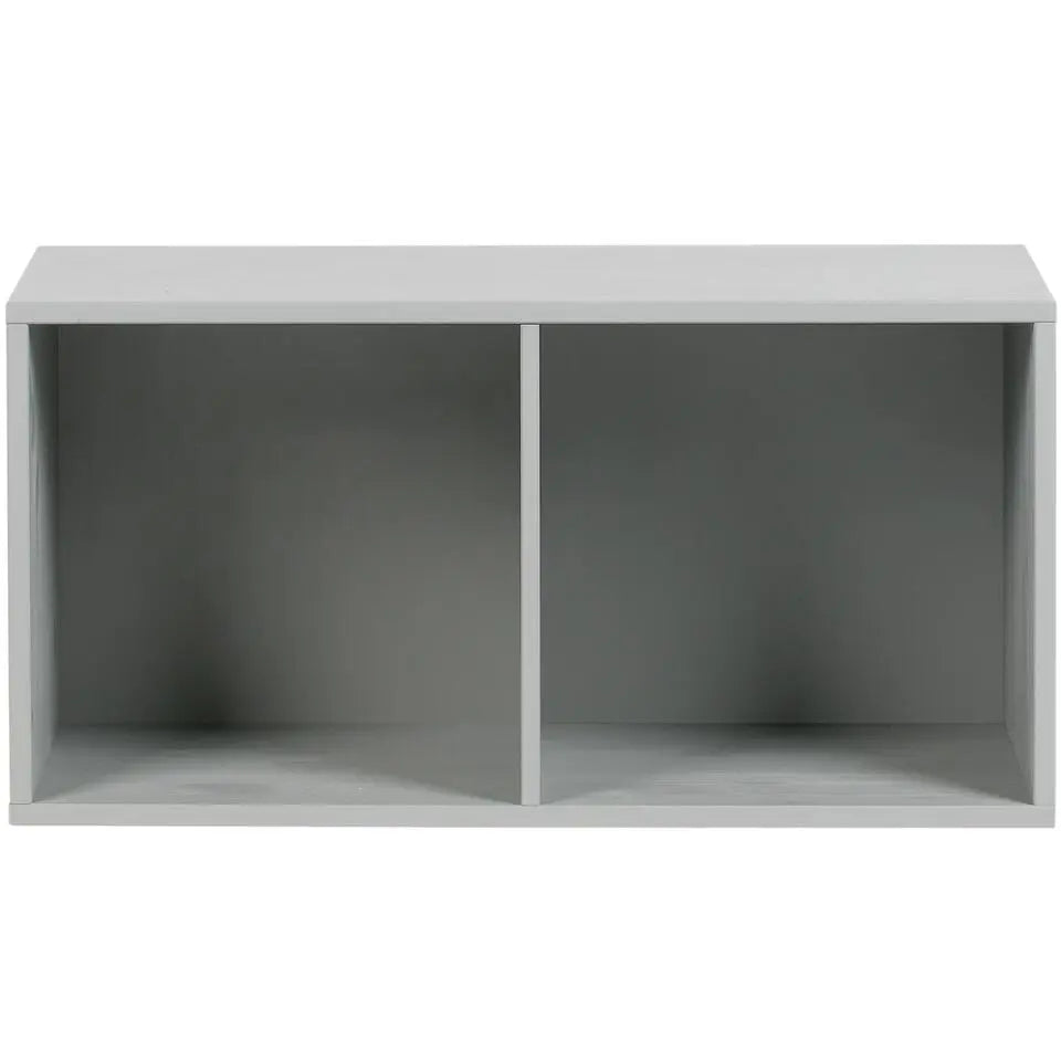 Lower Case open vakken grenen - betongrijs - 41x81x35 cm