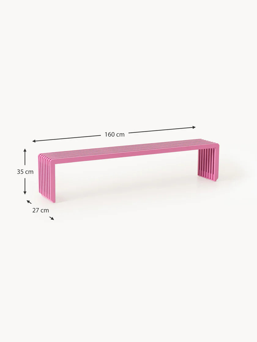 Bankje roze 160x35x27 cm