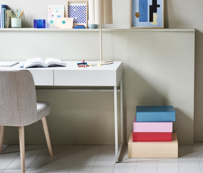 Bureau dressoir basic grenen mist