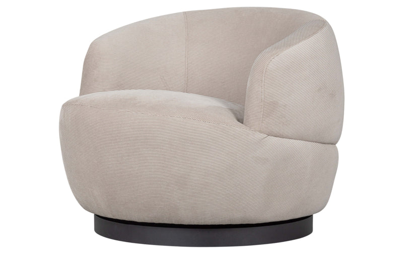 Fauteuil Woolly rib naturel
