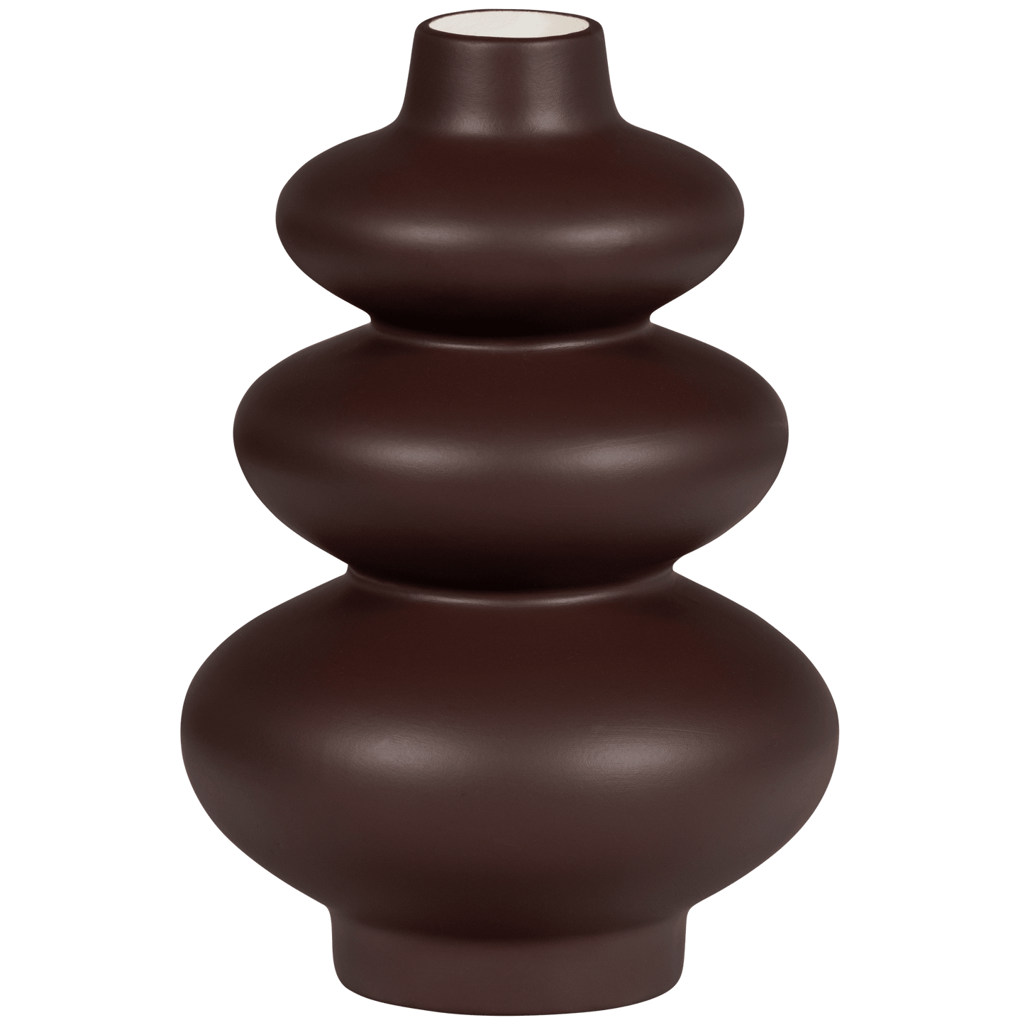 BePureHome Sensual vaas keramiek L merlot