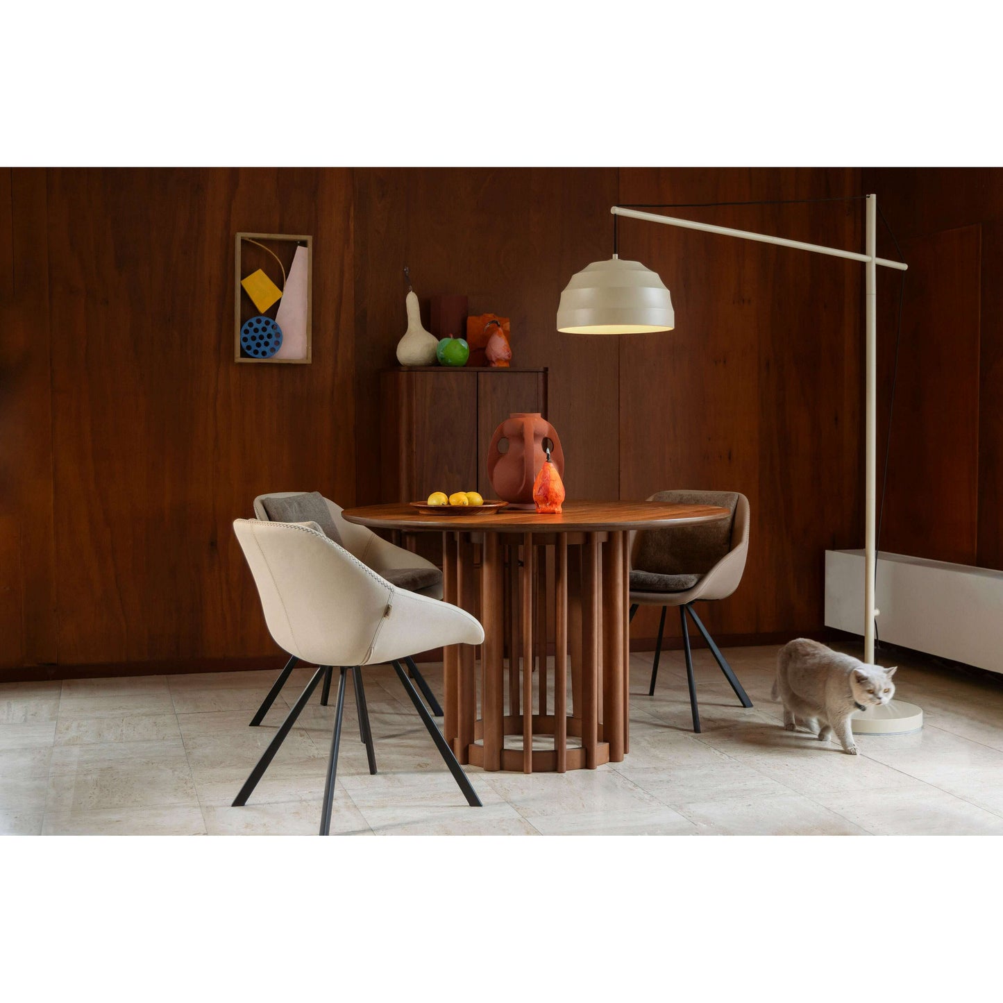 Dutchbone Wakefield eetkamerstoel ivory