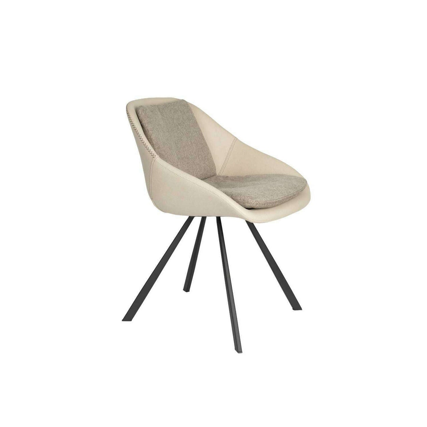 Dutchbone Wakefield eetkamerstoel ivory