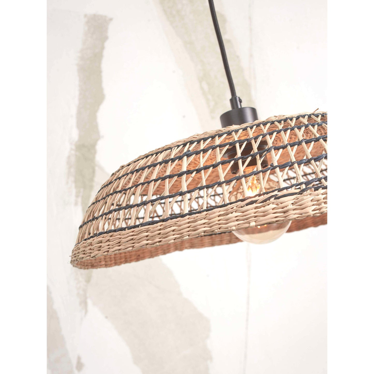 GOOD&MOJO hanglamp pantanal 45 cm naturel/zwart