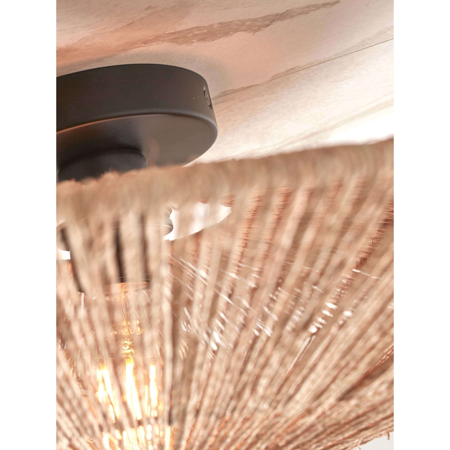 GOOD&MOJO plafonniere iguazu plat 55 cm L naturel