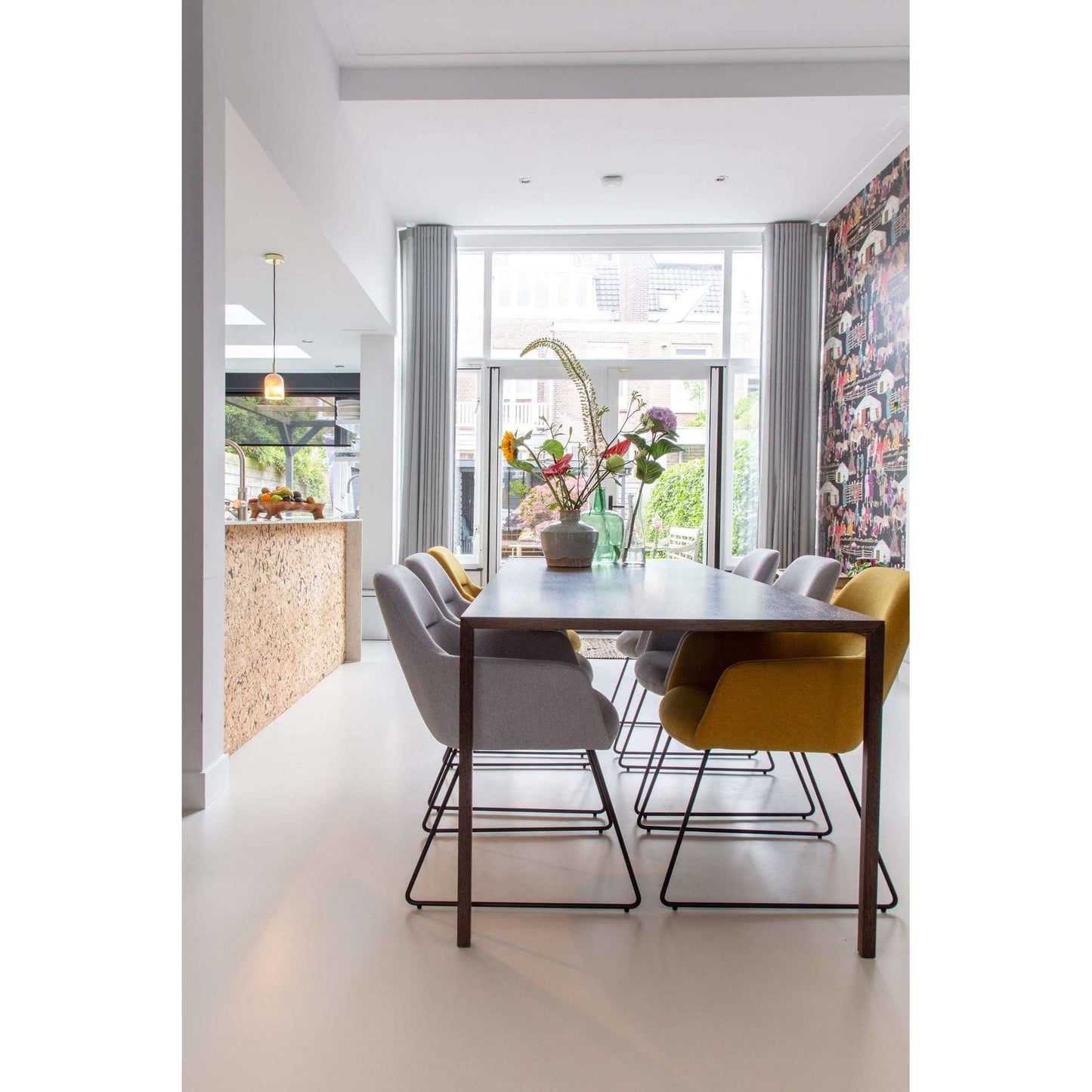 Jesper Home Kinko eetkamerstoel Cloud|slide black