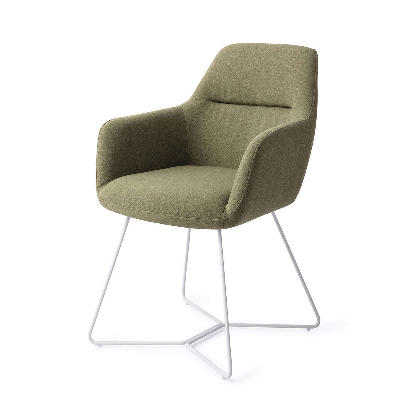 Jesper Home Kinko eetkamerstoel Green Hunter|beehive white