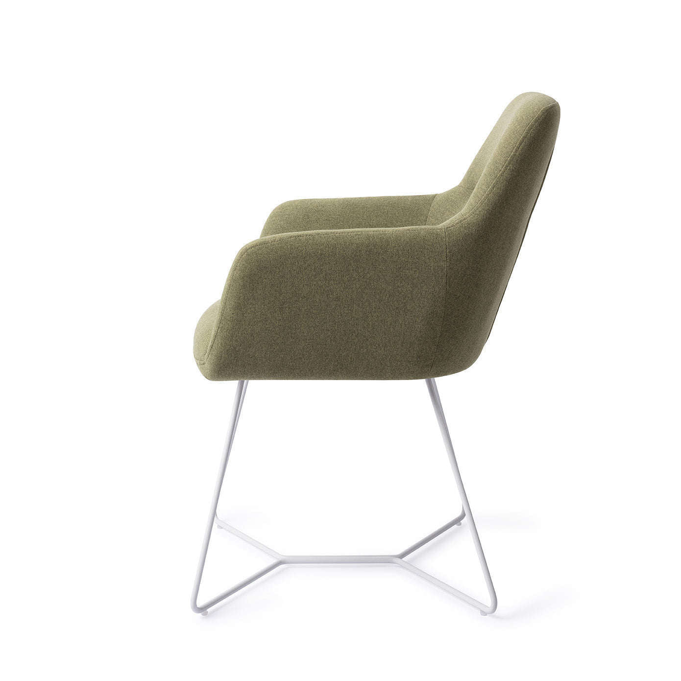 Jesper Home Kinko eetkamerstoel Green Hunter|beehive white