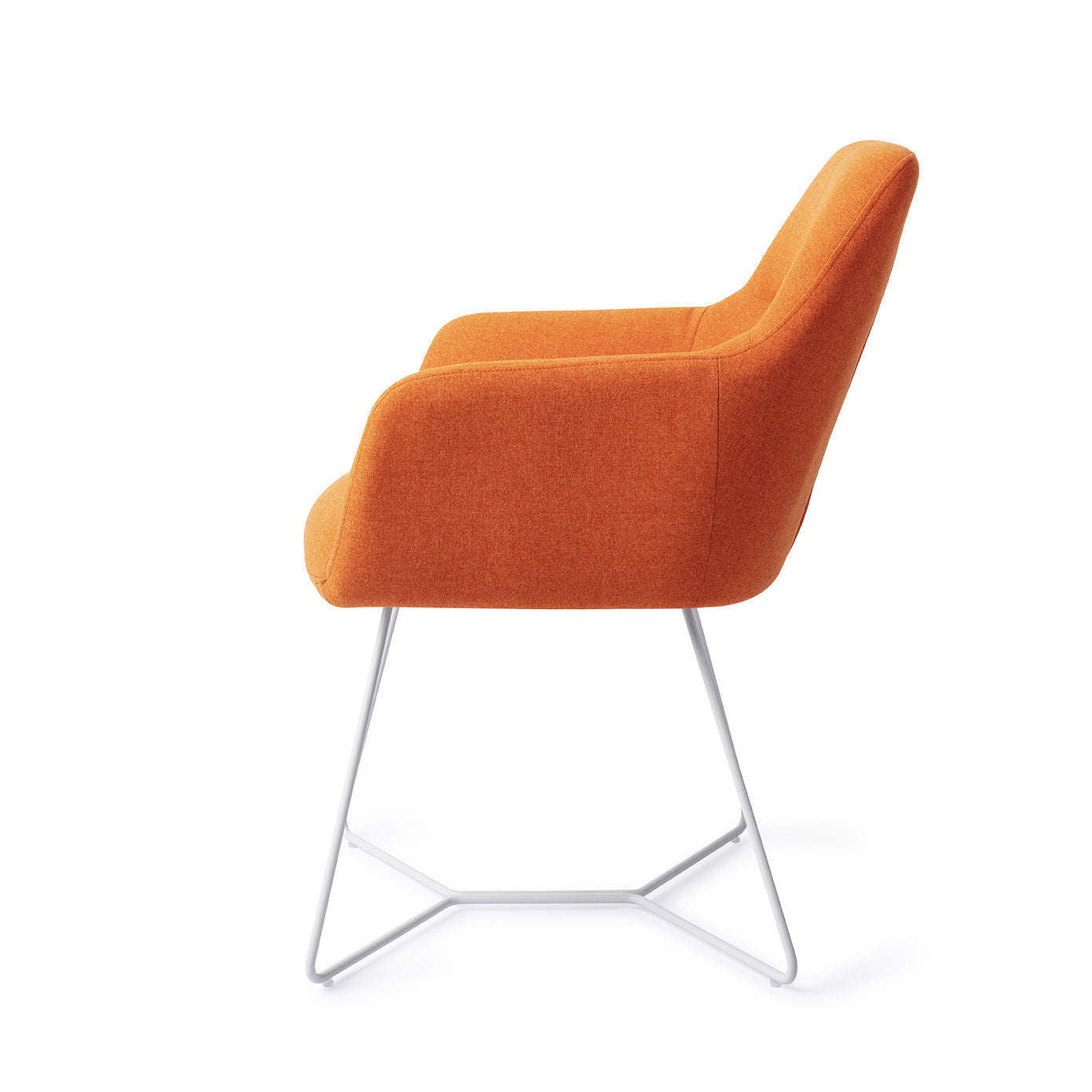 Jesper Home Kinko eetkamerstoel Tangerine|beehive white