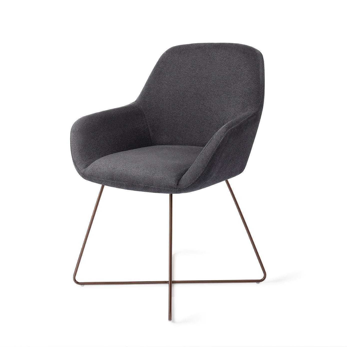 Jesper Home Kushi eetkamerstoel Black out|cross rose