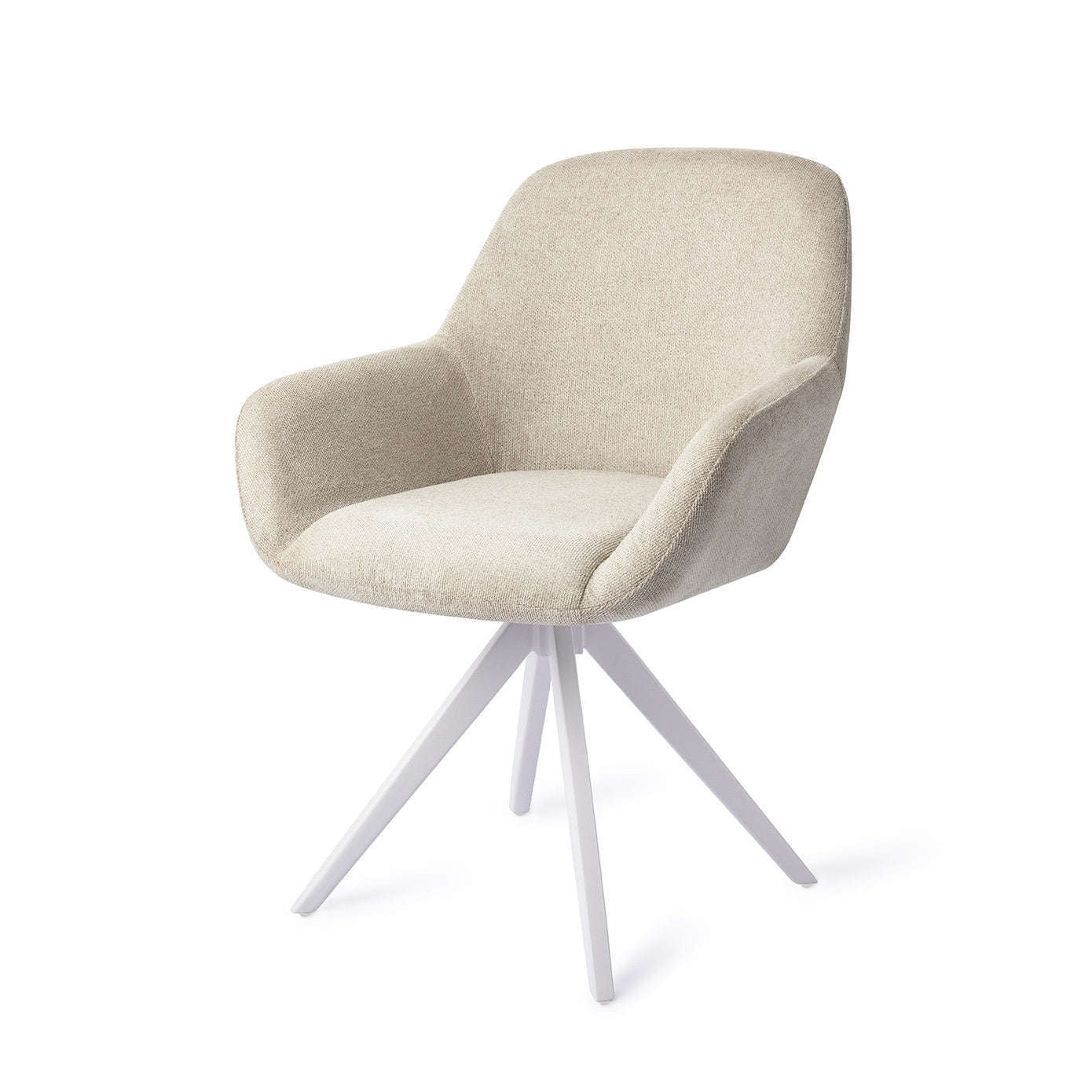 Jesper Home Kushi eetkamerstoel Ivory Ivy|turn white