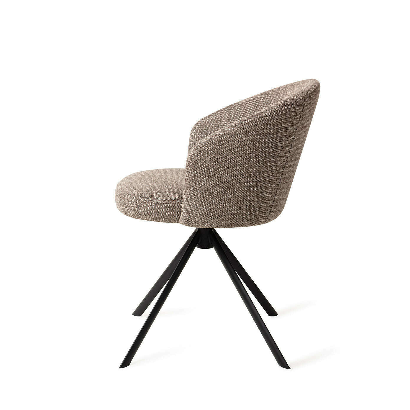 Jesper Home Niimi eetkamerstoel saving greige|revolve black