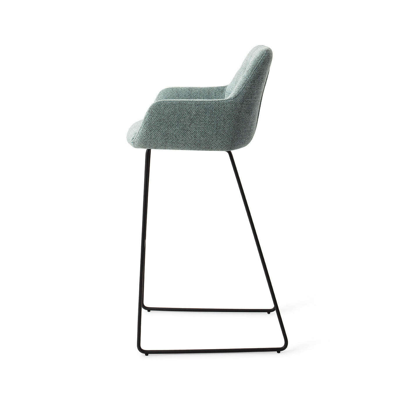Jesper Home Noto barstoel real teal|slide black (h)