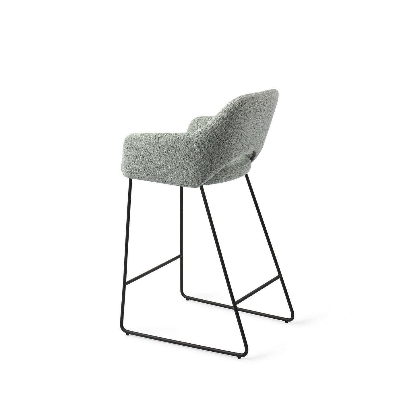 Jesper Home Yanai barstoel soft sage|slide black (l)