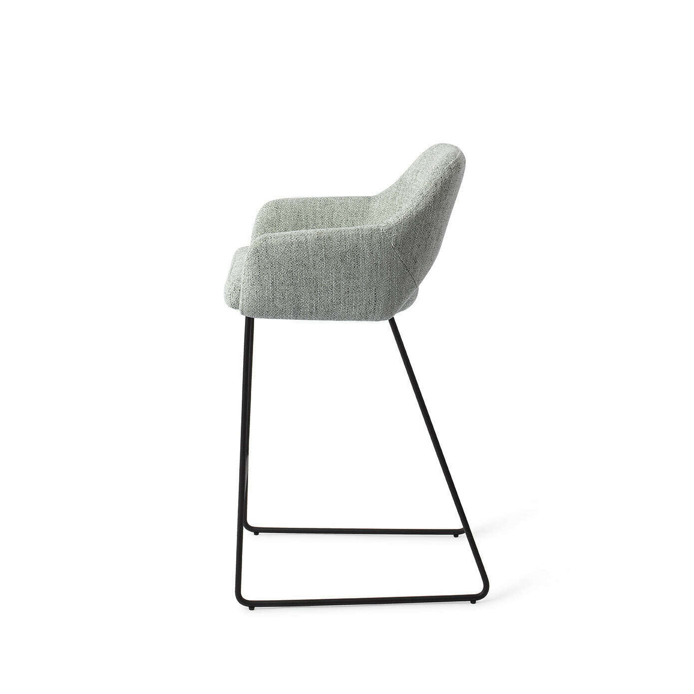 Jesper Home Yanai barstoel soft sage|slide black (l)