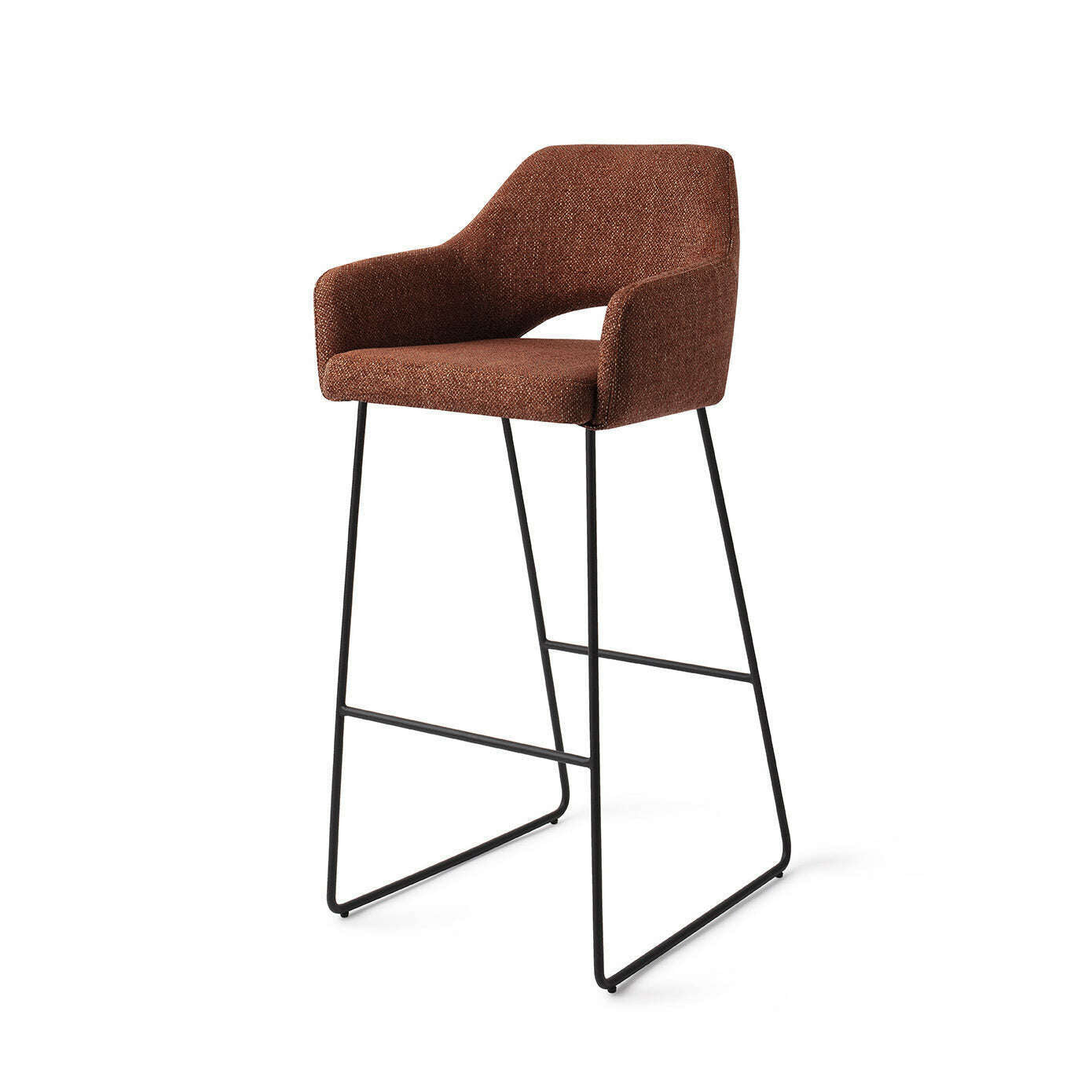Jesper Home Yanai barstoel tuscan terra|slide black (h)