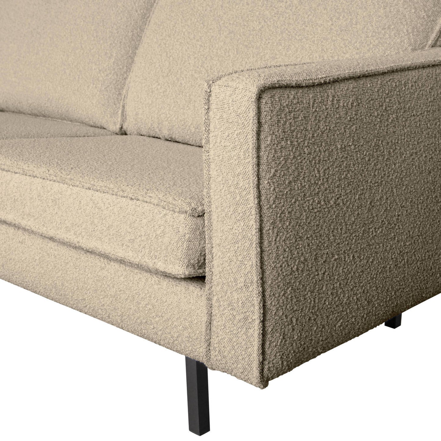 Bank 3-zits Rodeo boucle beige 277x86x85 cm