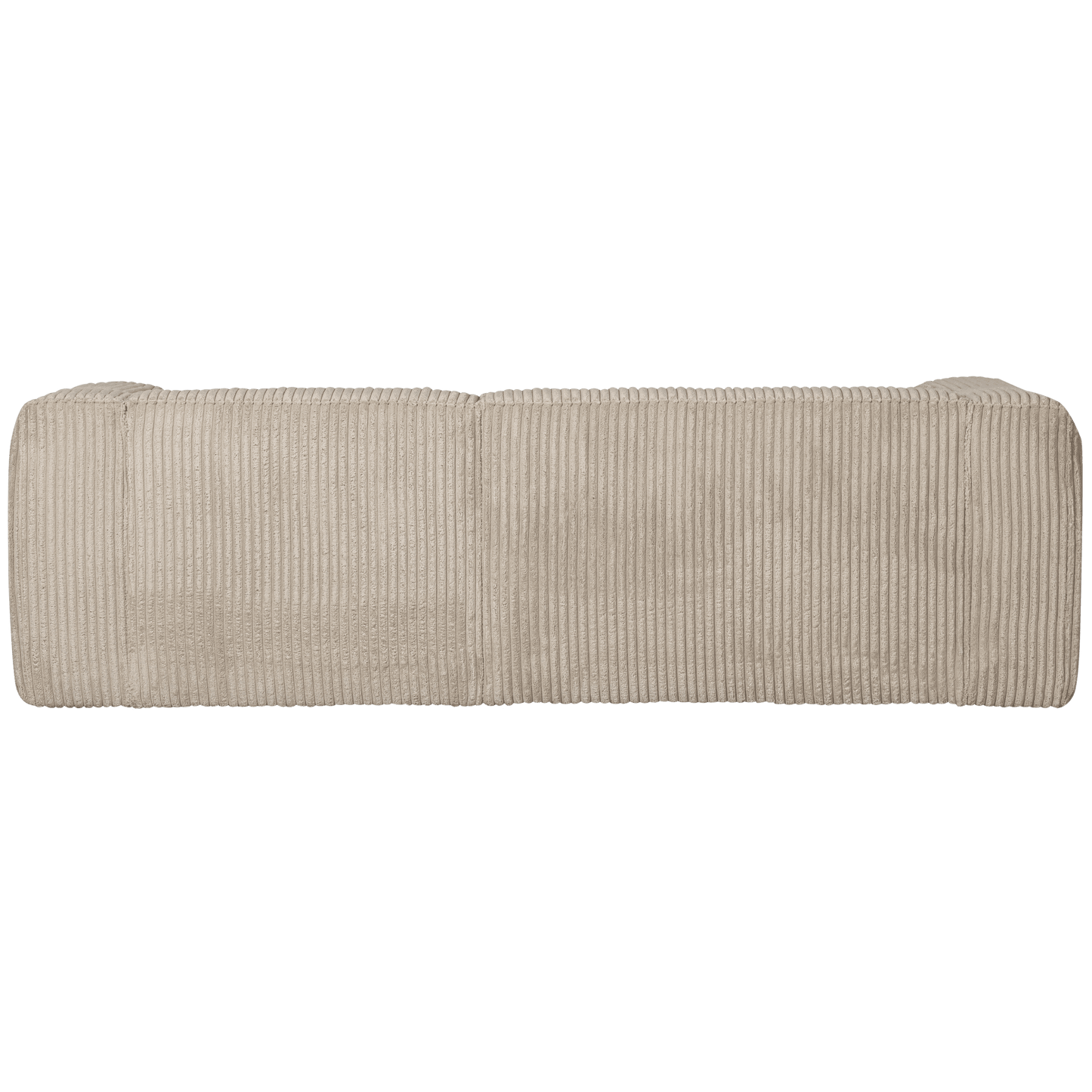 WOOOD Bean chaise longue rechts grove ribstof travertin