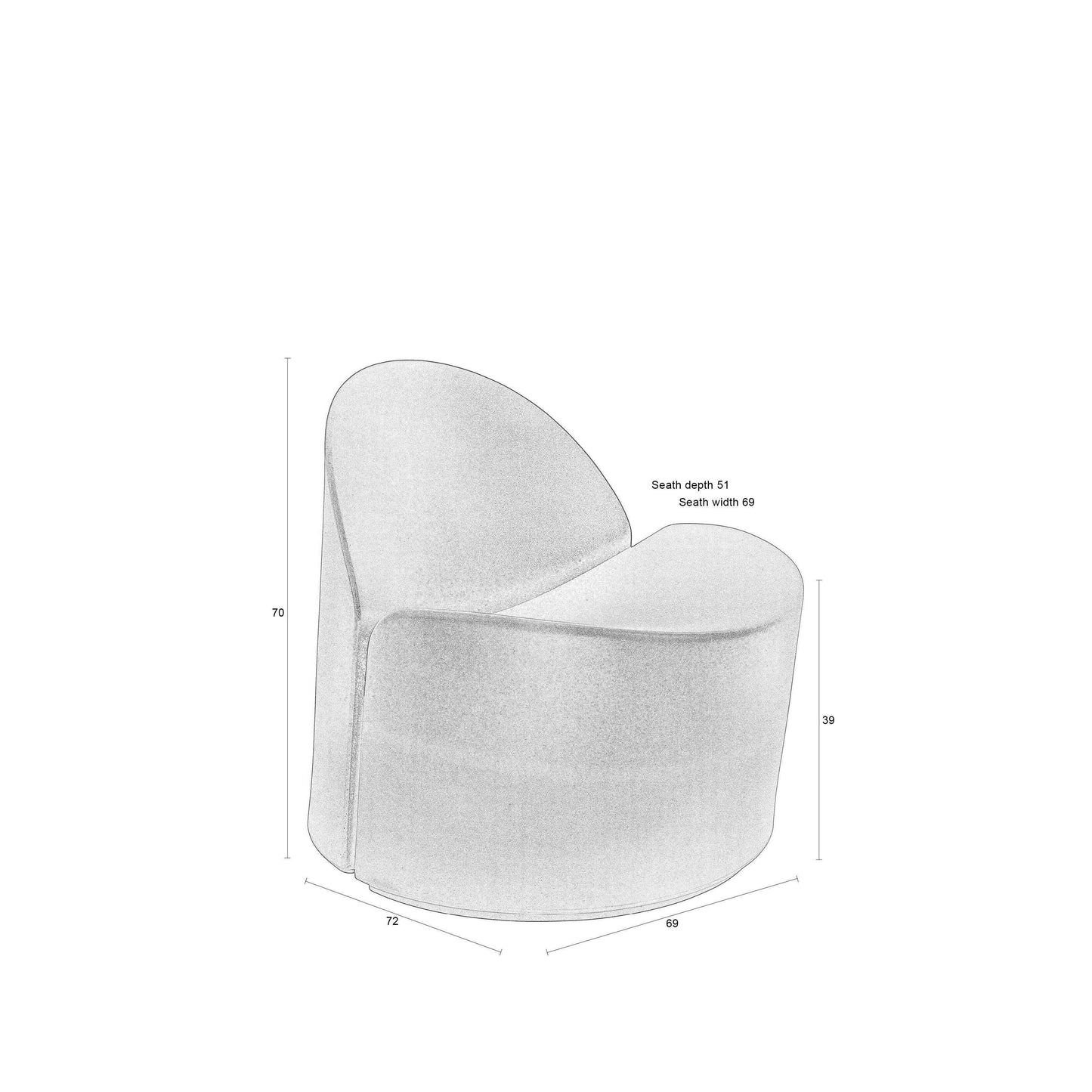Zuiver Bloom fauteuil zwart
