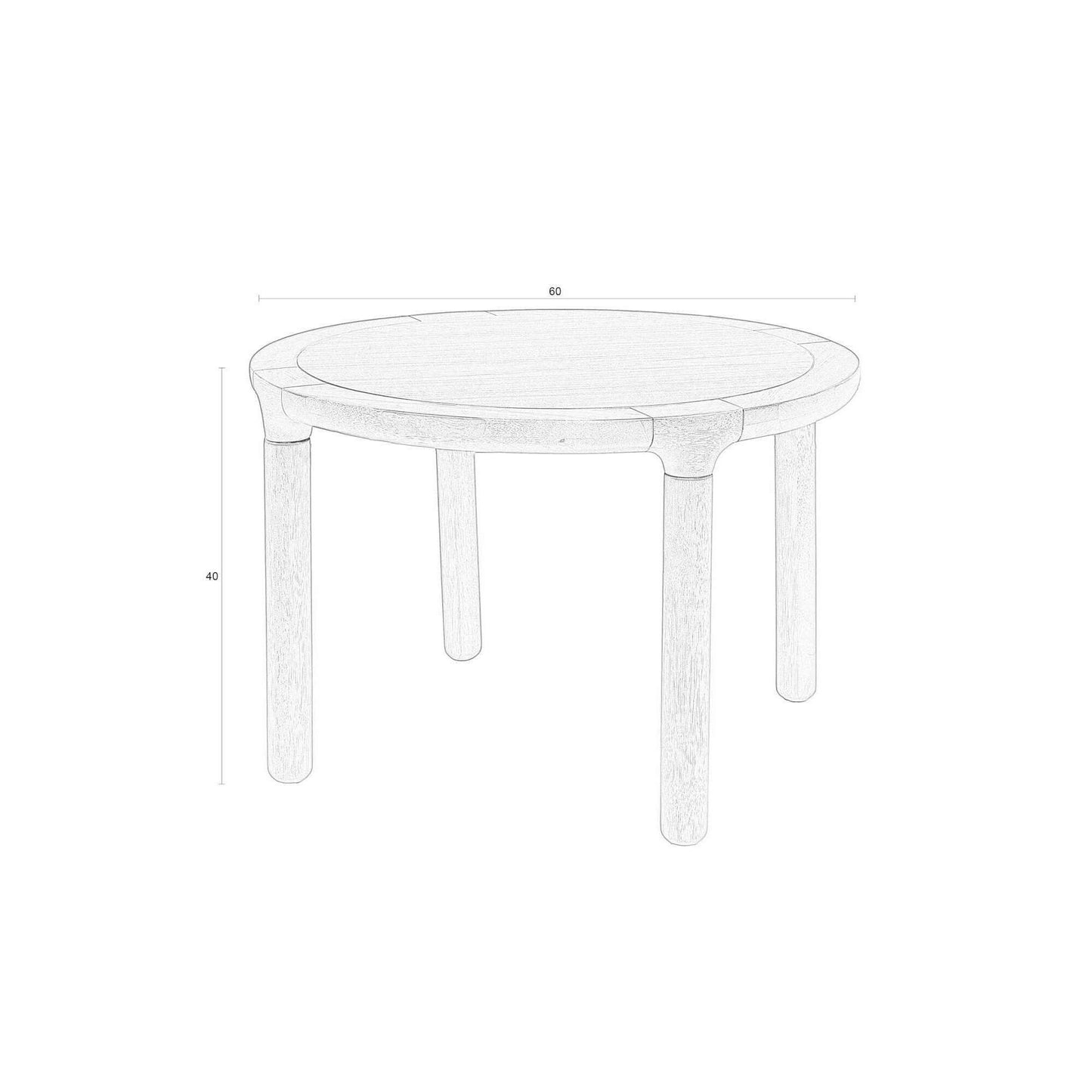 Zuiver Storm salontafel walnut