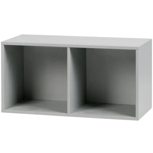 Lower Case open vakken grenen - betongrijs - 41x81x35 cm