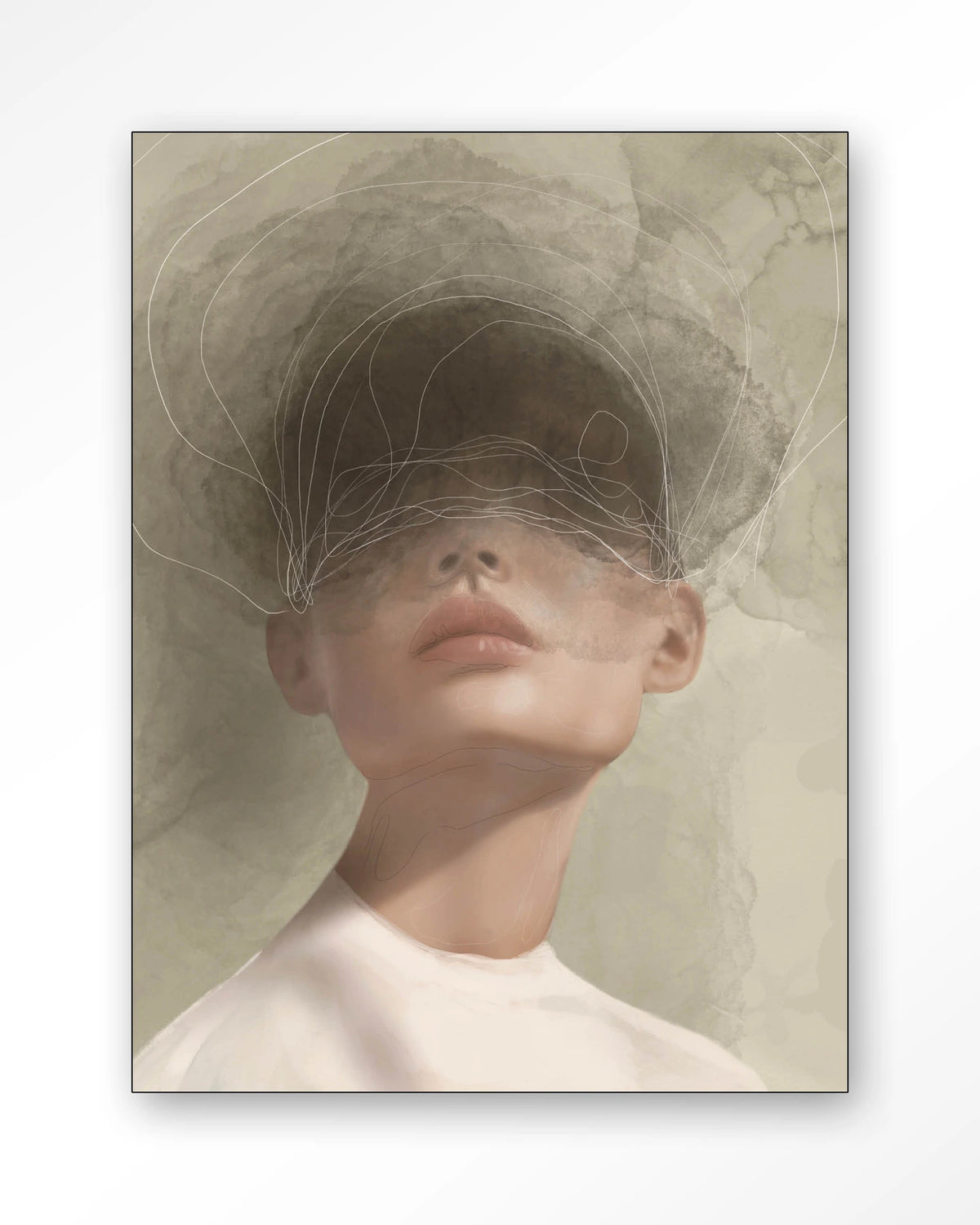 Wanddoek Blind Mist 110 x 145 cm