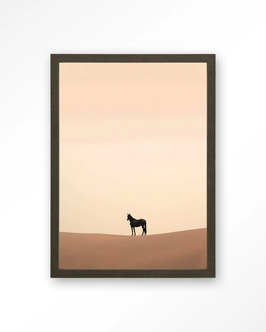 Fotolijst Desert Horse 50 x 70 cm lijst donkerbruin