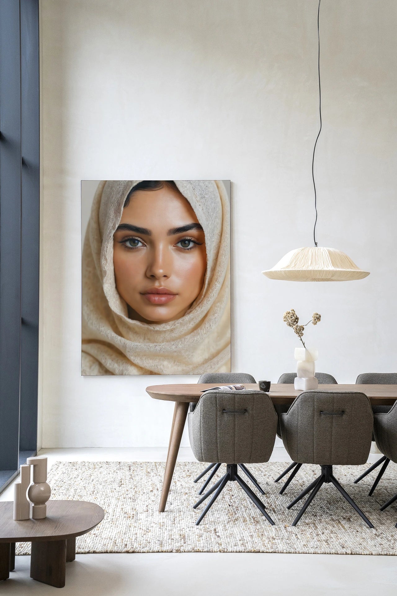 Wandkleed Sahara 110x145 cm frame zwart