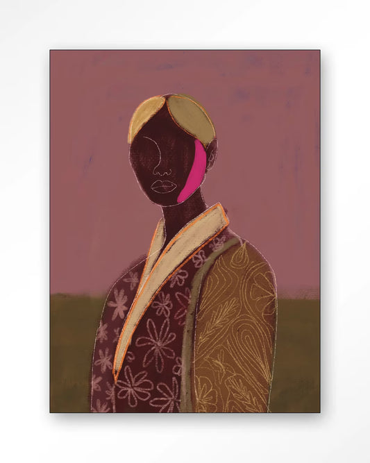Wandkleed Silhouette Lady 10