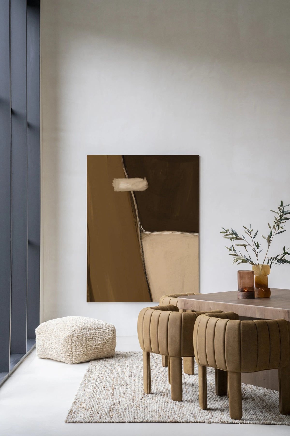 Wanddeco Chocolate 110x145cm zwart frame