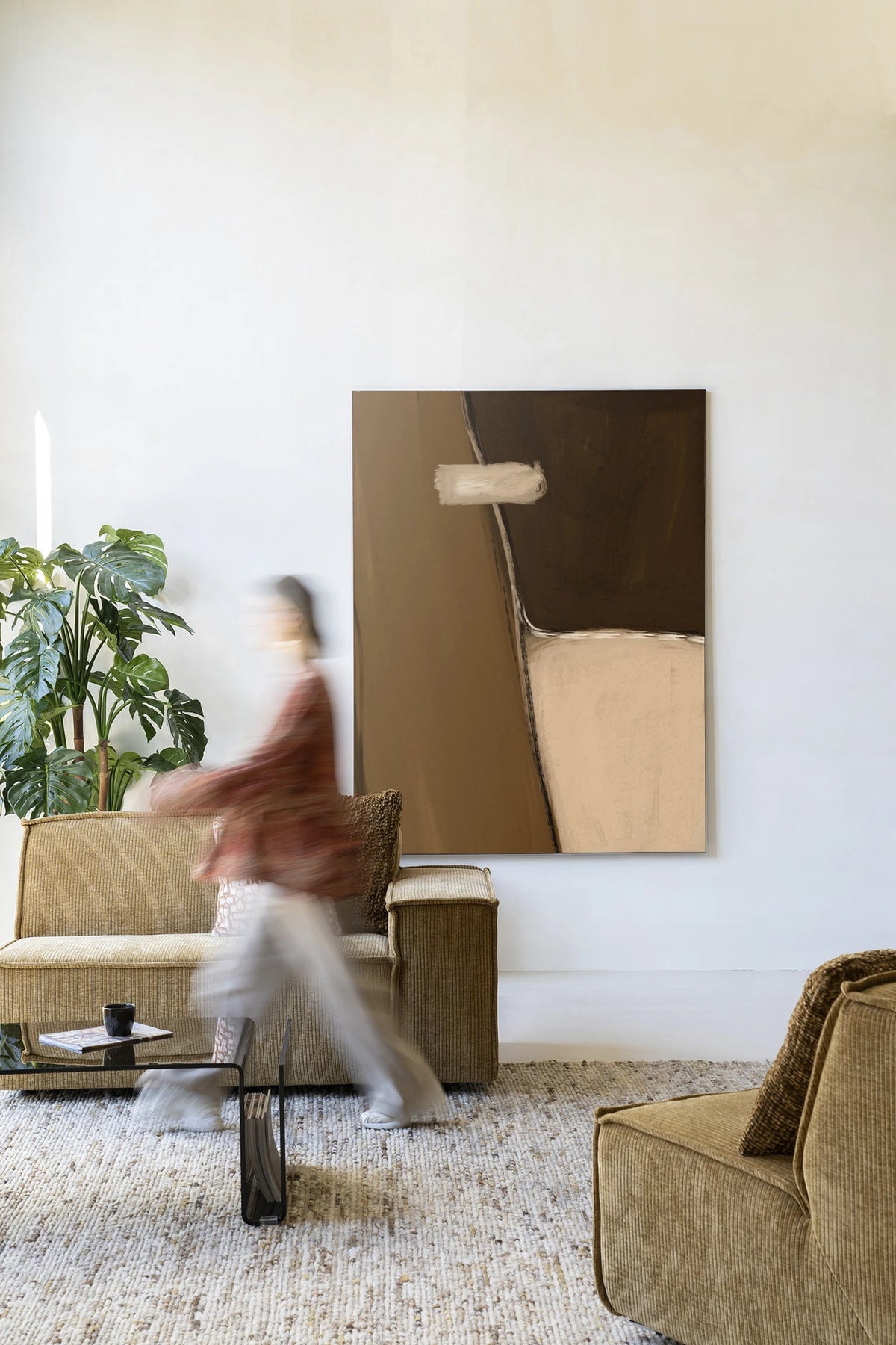 Wanddeco Chocolate 110x145cm zwart frame