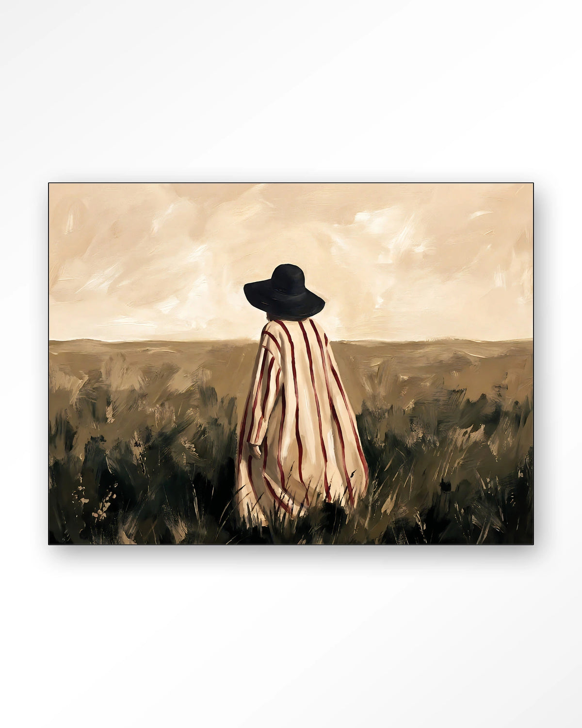 Wanddoek Wanderlust 145 x 110 cm / frame zwart