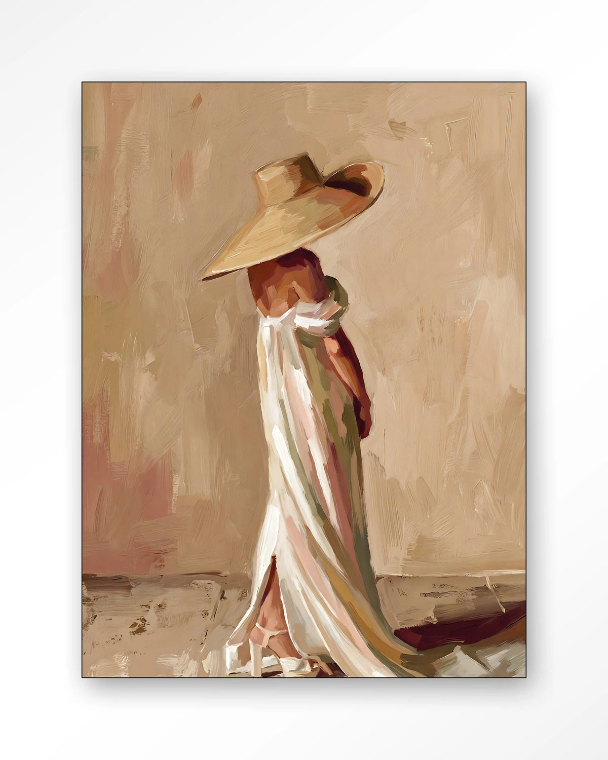 Wanddoek Juliette 110 x 145 cm / frame zwart