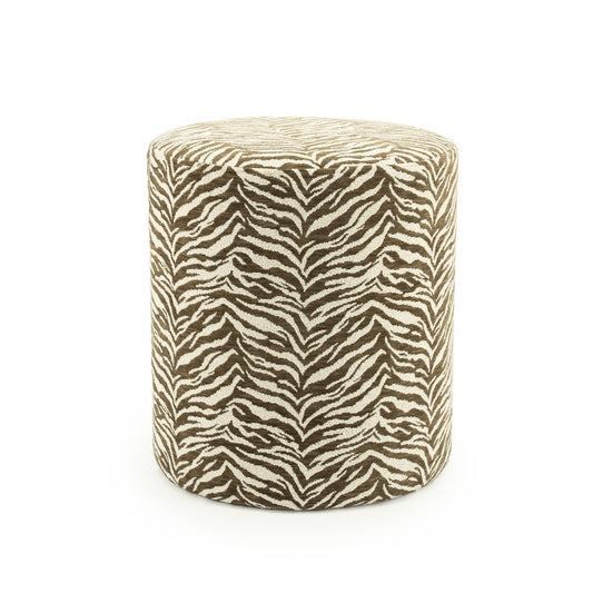 Poef Tigra bruin 38x38x42 cm