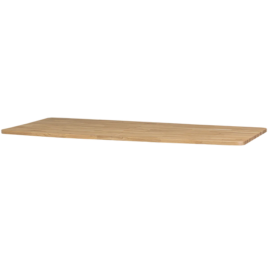 Tafel 240 x 100 cm eiken zwart onderstel