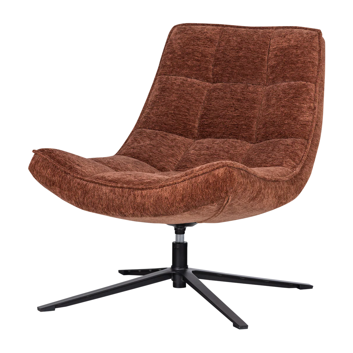 Fauteuil Maudi chenille bruin