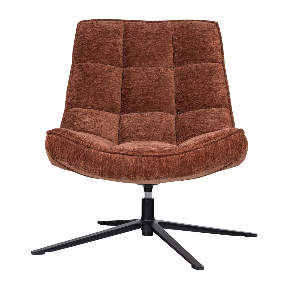 Maudi draaifauteuil chenille structuur bruin