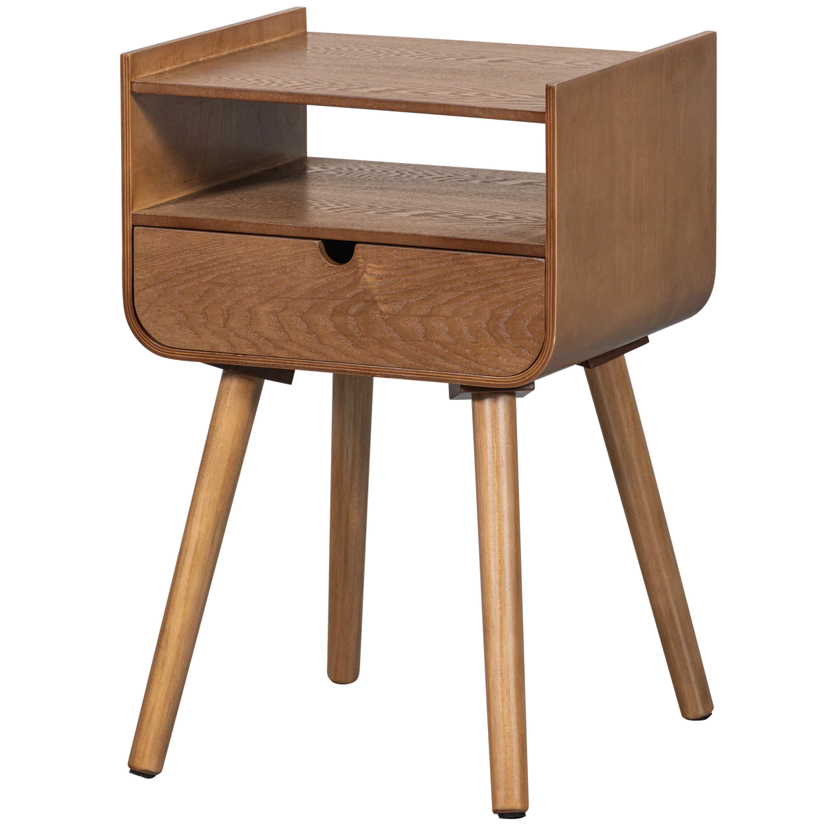 Nachtkastje/bijzettafel Nils hout naturel