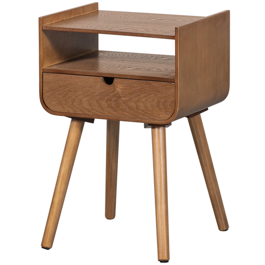 Nachtkastje/bijzettafel Nils hout naturel