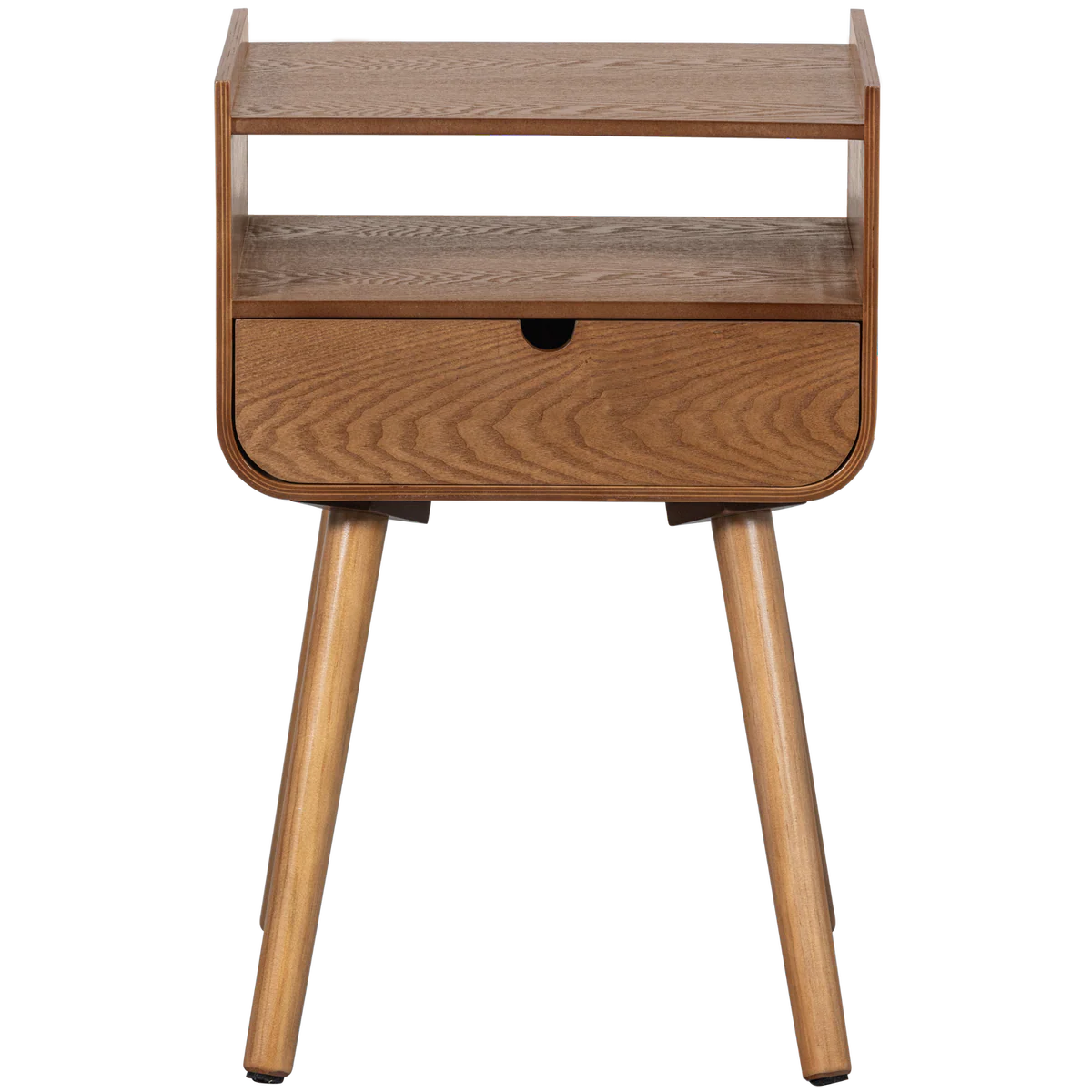 Nachtkastje/bijzettafel Nils hout naturel