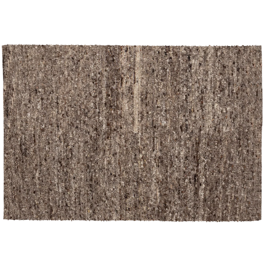 Vloerkleed Efia wol bruin melange 170x240 cm