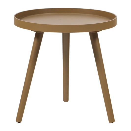 Sasha bijzettafel Ø41 cm hout honinggeel 41x41x40.5 cm