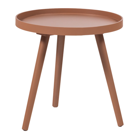 Sasha bijzettafel ø41 cm hout oudroze 41x41x40.5 cm