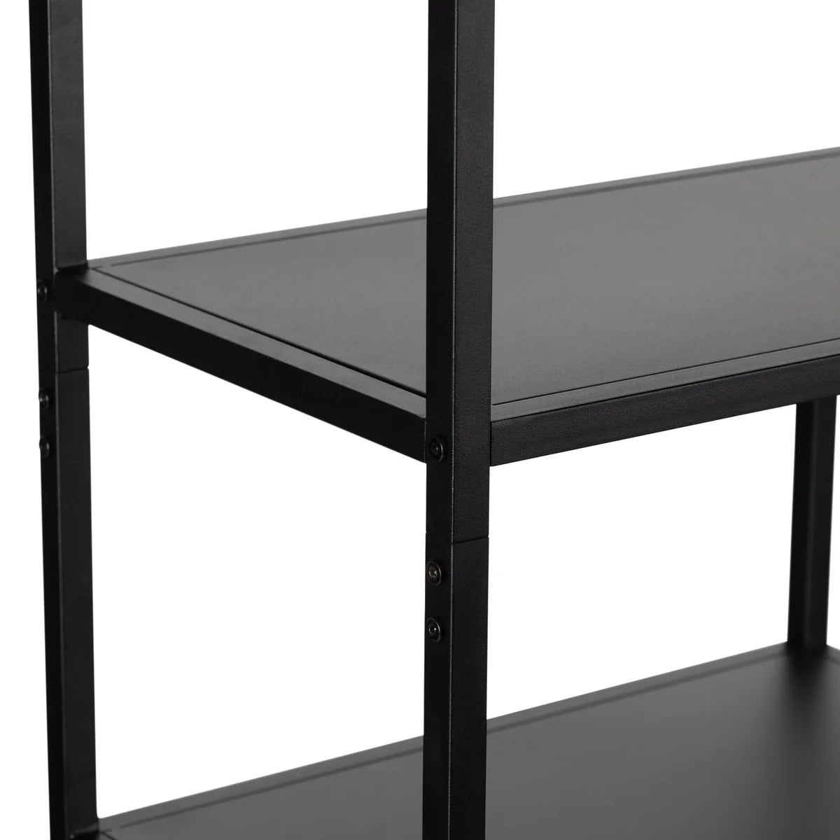 Vakkenkast June zwart metaal 80 cm